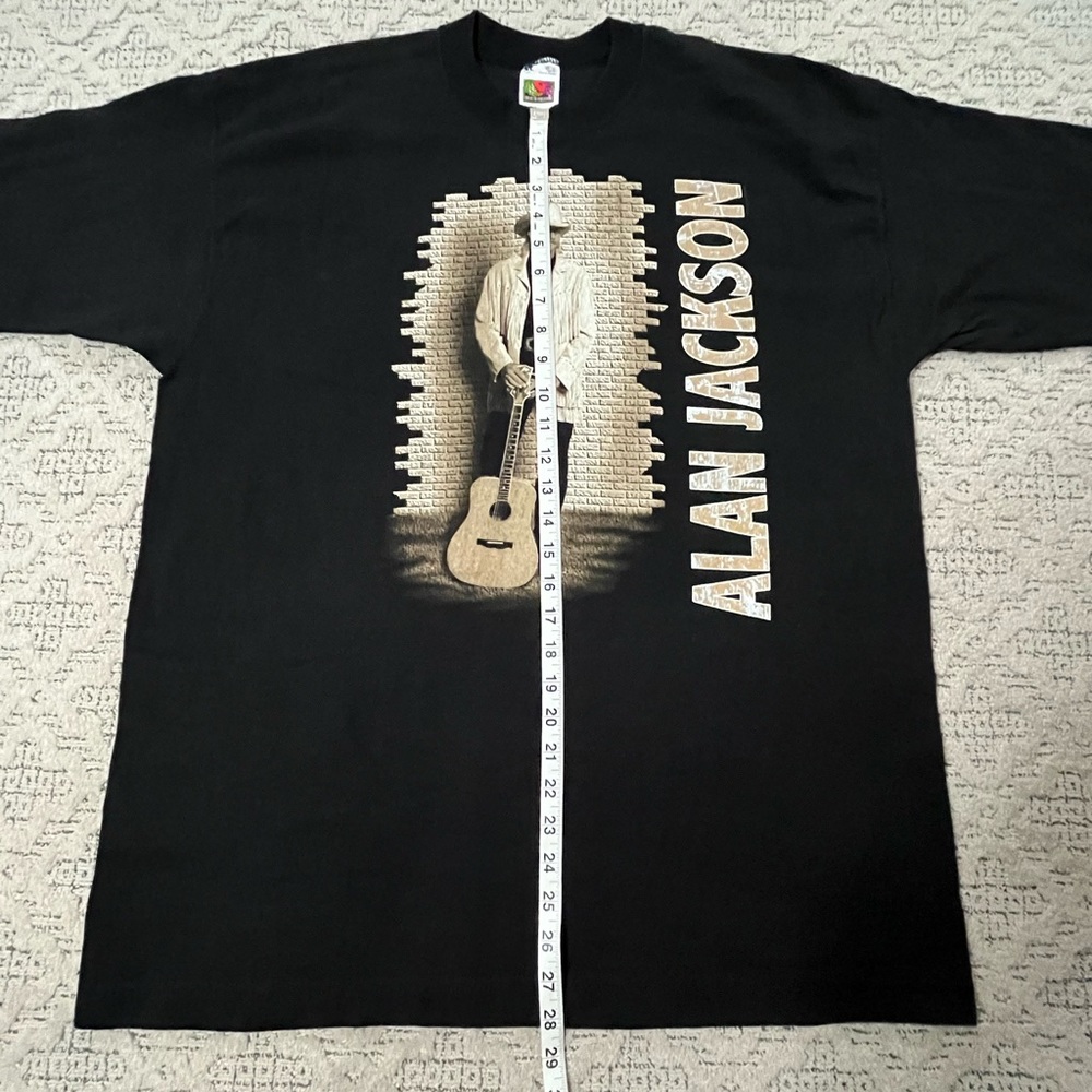 ๐ธ '96 Alan Jackson Country Artist Legend Thich Cotton Vintage Perfect 2 Side T - Picture 8 of 12
